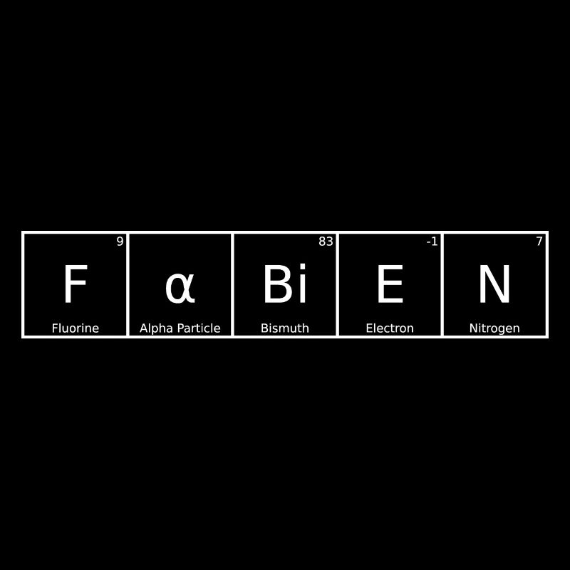 Fabien Nom Prénom Chimie Tableau périodique Éléments