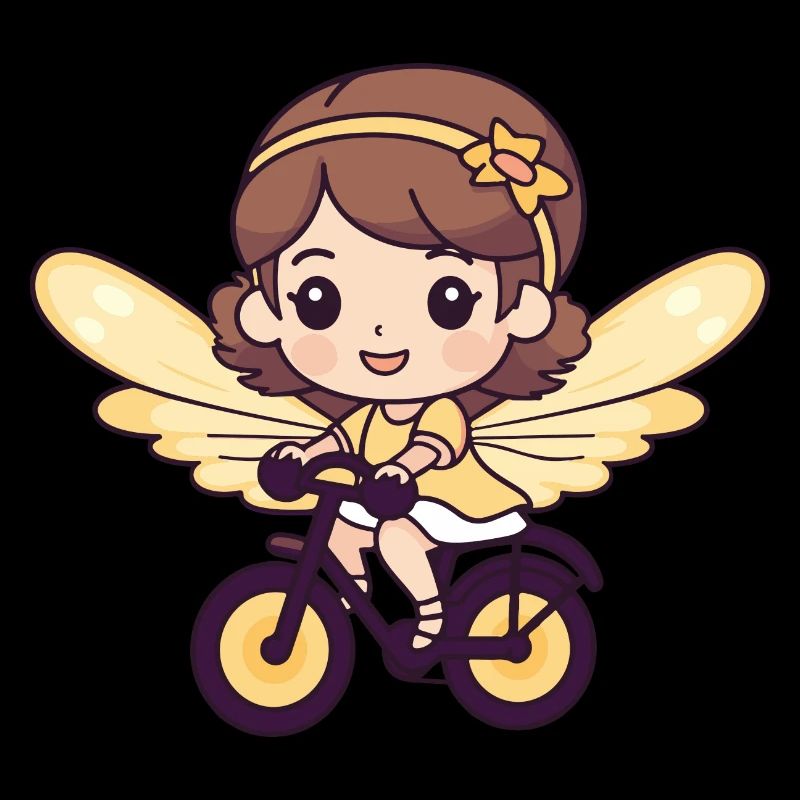 Fée Mignon Vélo Bande Dessinée