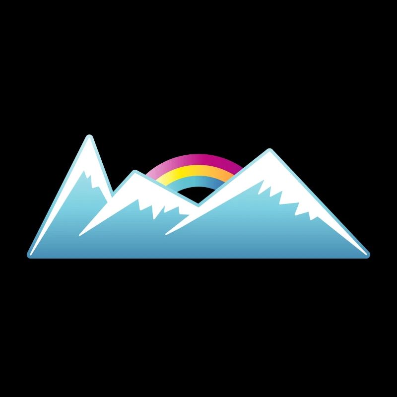 Berge Schnee Regenbogen Winter Ski