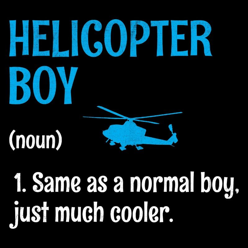 Garçon hélicoptère comme un garçon normal Juste beaucoup cool