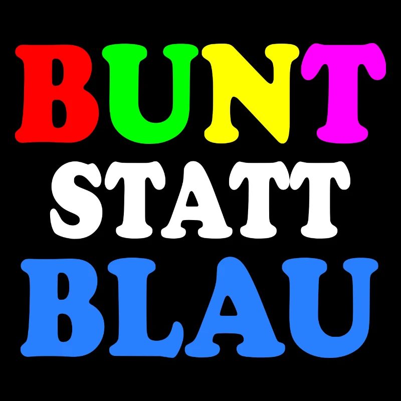 Bunt statt blau