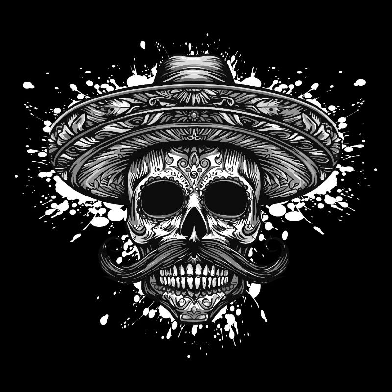 Sombrero Mexican Skull