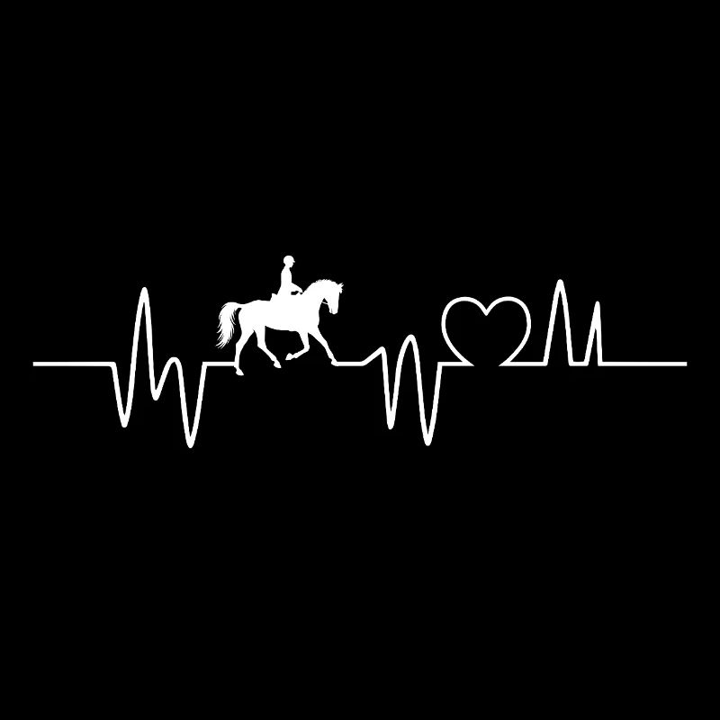 Pferd Herzschlag Geschenk Reiten