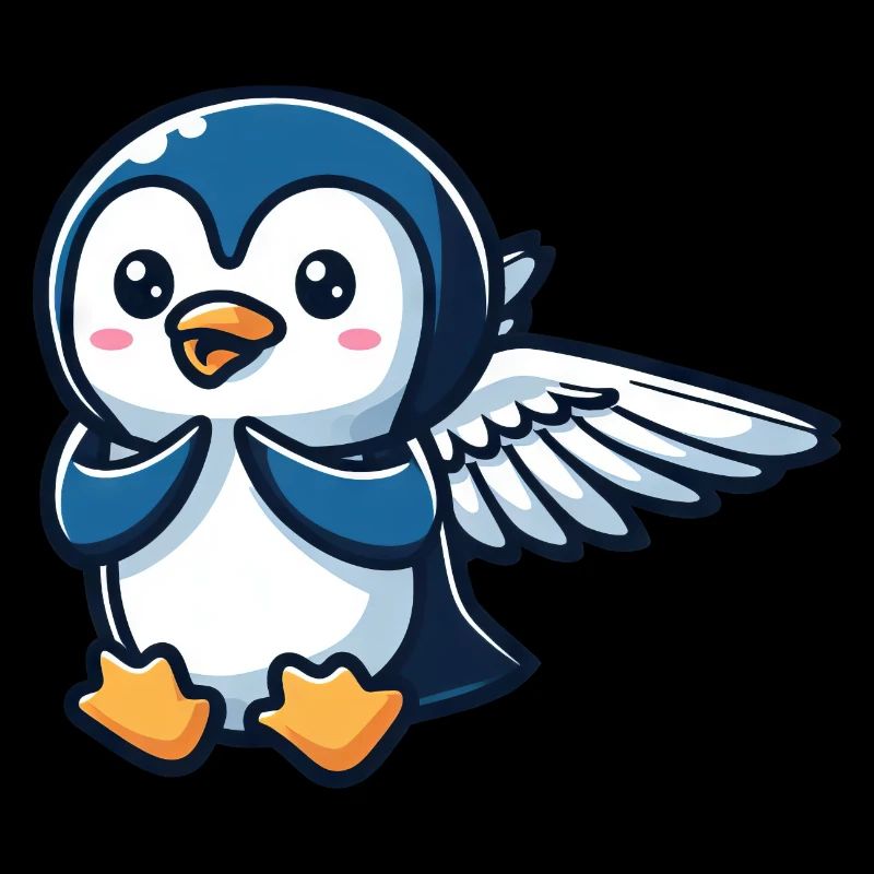 Himmlischer Pinguin Flügel
