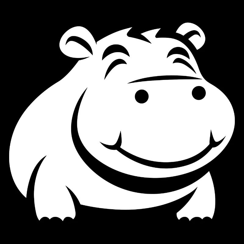 Amour petit hippopotame