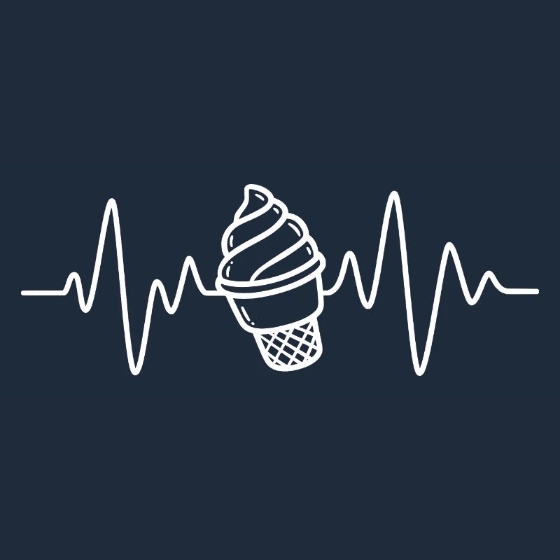 Softeis Eis Creme Herzschlag