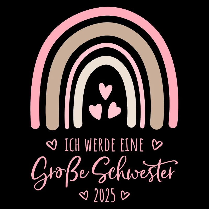 Ich werde eine große Schwester 2025 Regenbogen