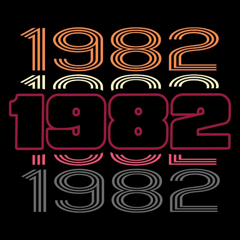 1982 Birthday Best Retro Party Disco