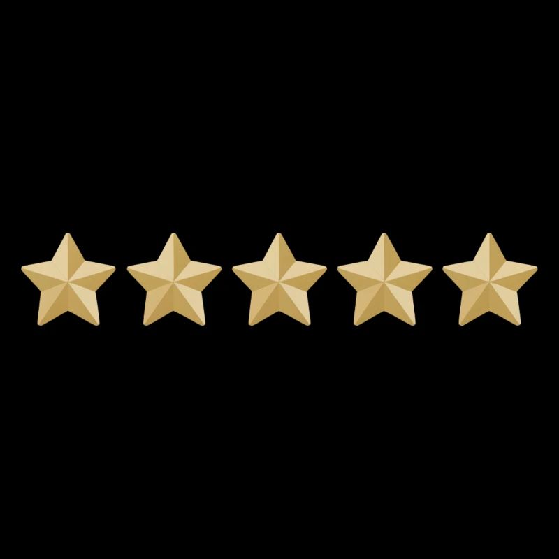 Fünf Gold Sterne, 5 stars, Gewinner, Sieger, Beste