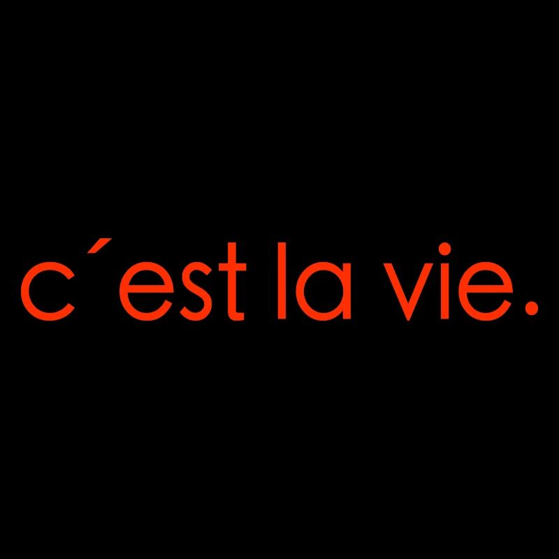 Ces´t la vie Spruch Geschenk Sprache