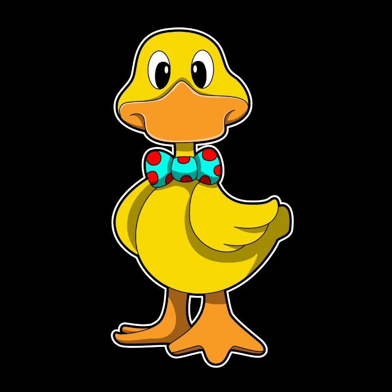 Duck with bow
