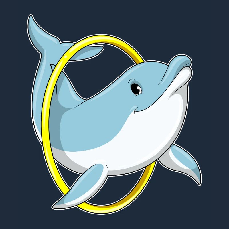 Delfin mit Ring
