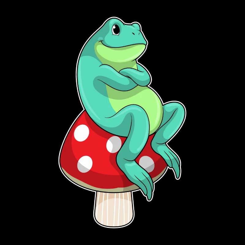 Grenouille au champignon