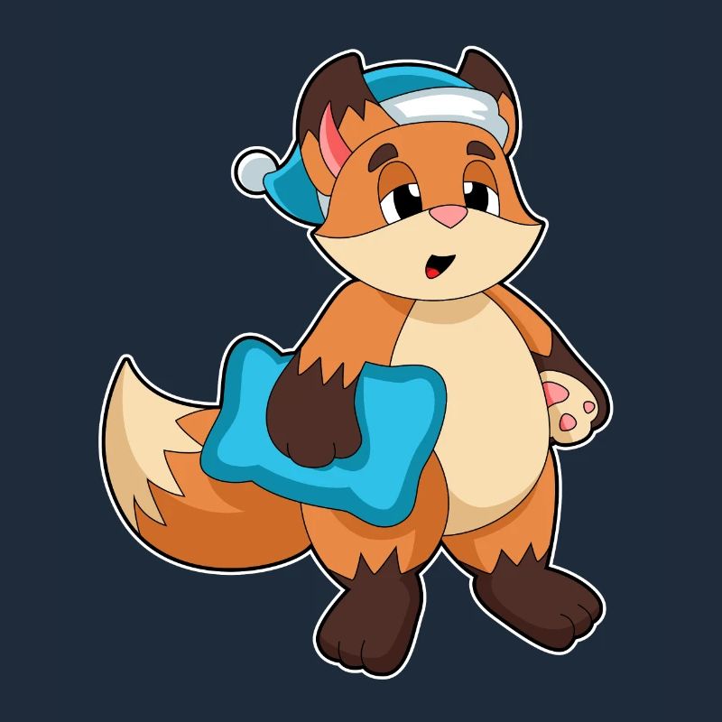 Fuchs mit Schlafmütze
