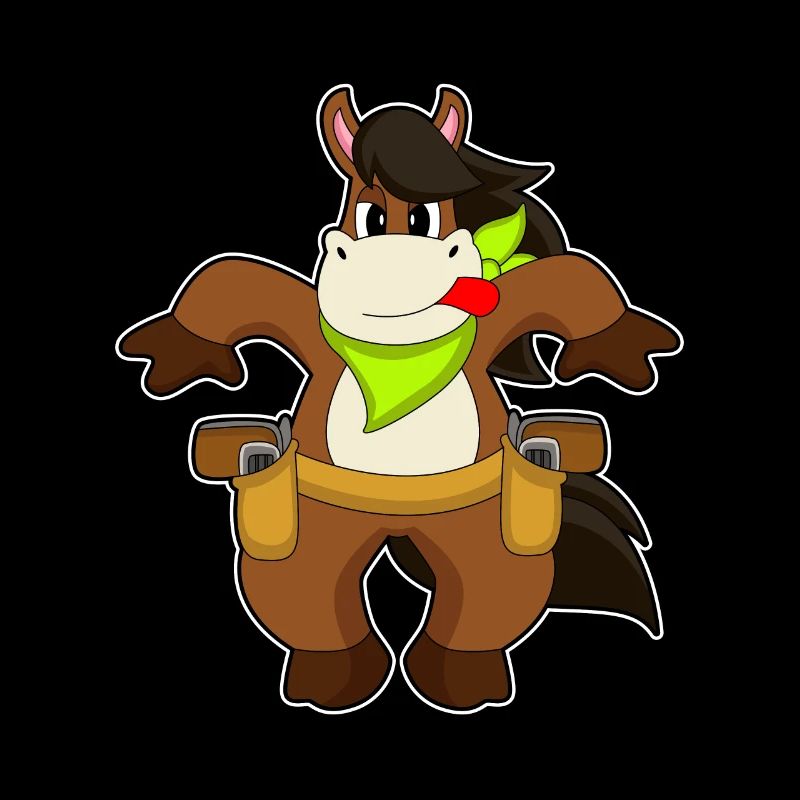 Pferd Cowboy Pistole
