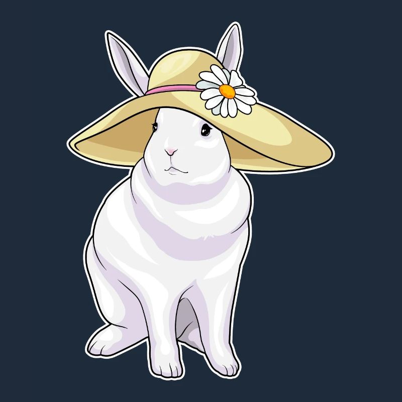 Fleur de chapeau de lapin