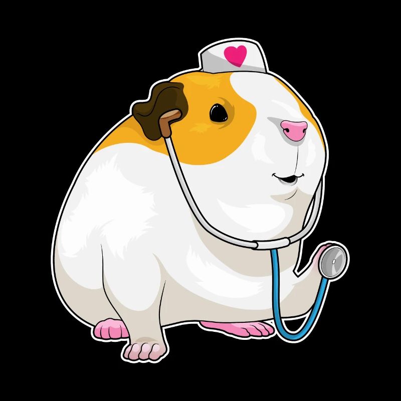 Meerschweinchen Krankenschwester Stethoskope