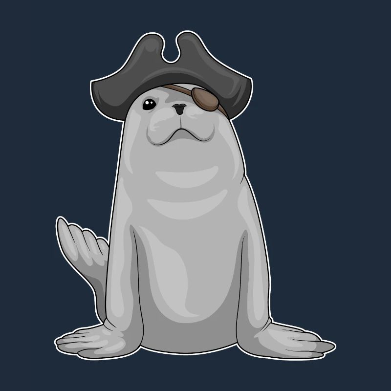 Patch œil de pirate de phoque