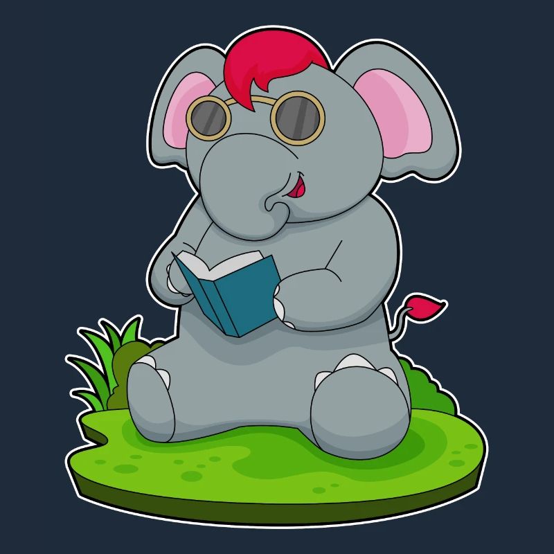 Elephant Book Glasses