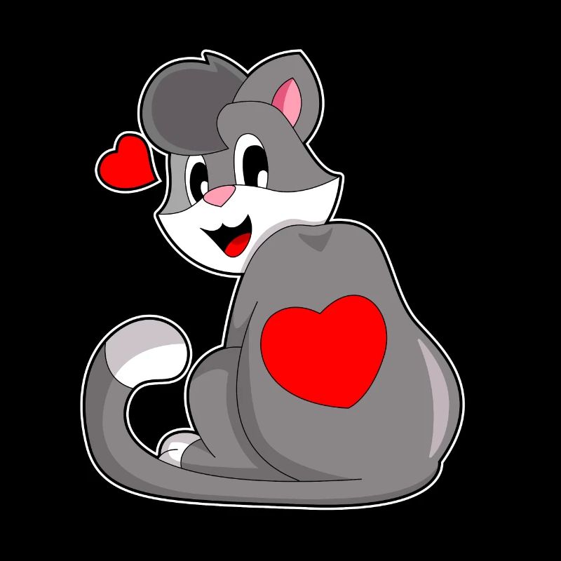 Katze Herz