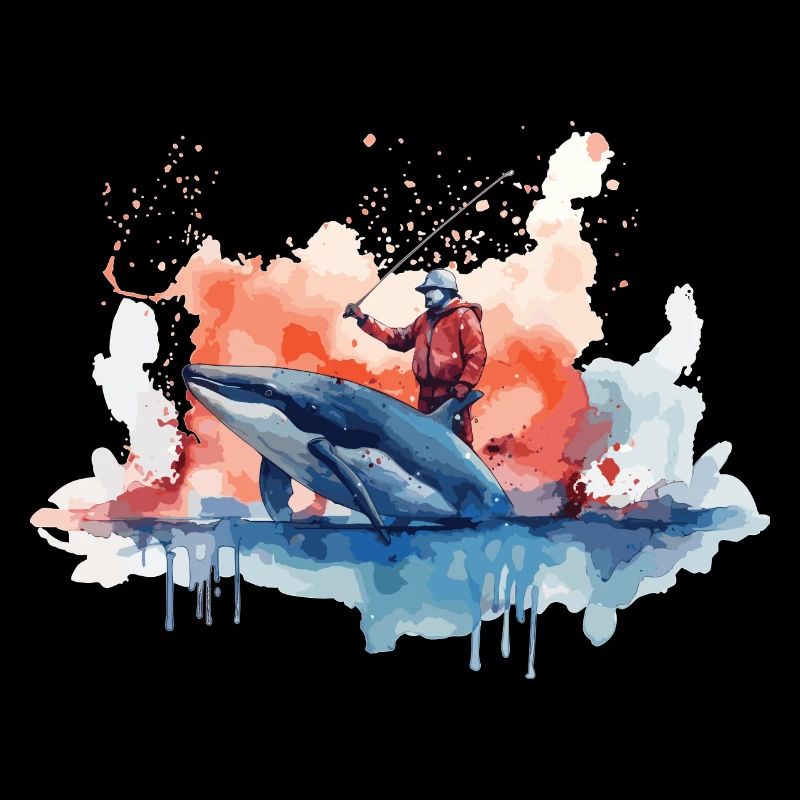 Watercolor Whale