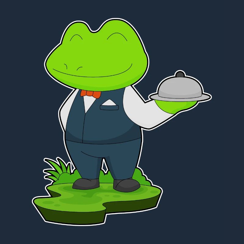 Frosch Kellner Servierplatte