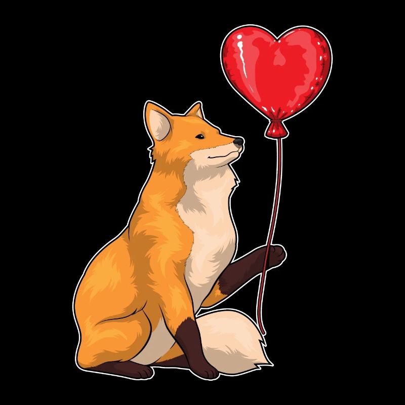 Fuchs Herz Luftballon