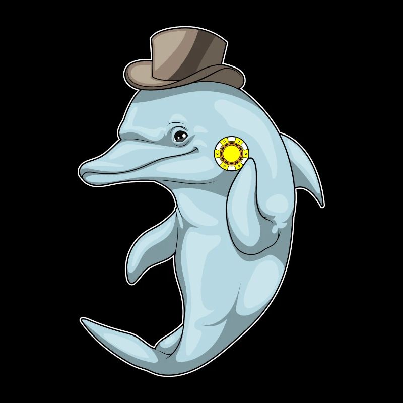 Dolphin Poker Poker Chips