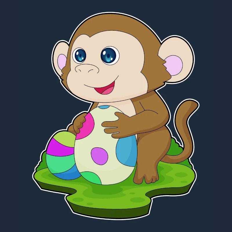 Monkey Easter Easter Eggs
