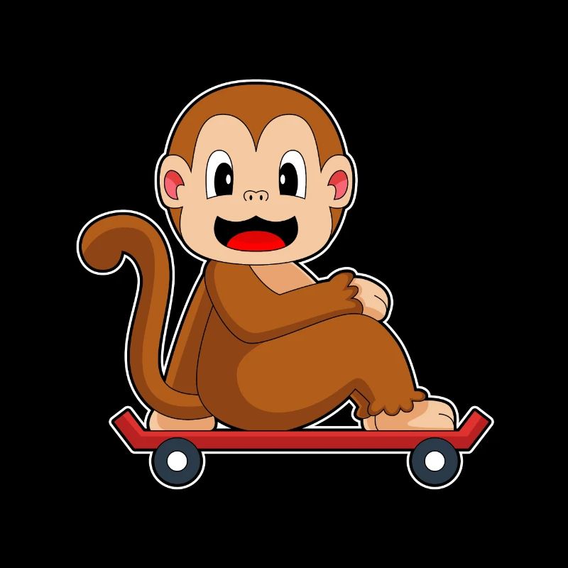 Monkey Skater Skateboard