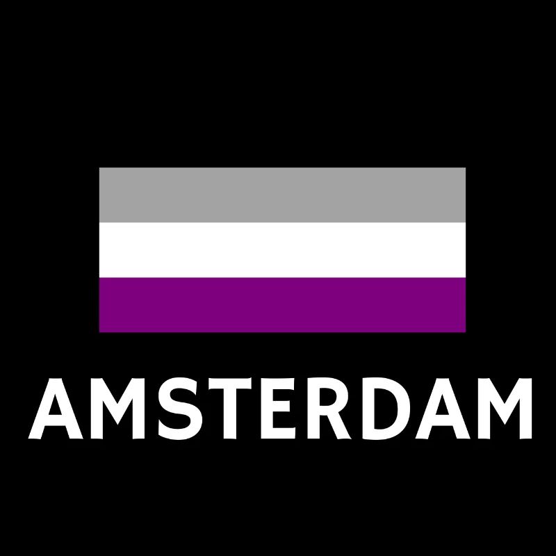 Drapeau de la fierté asexuelle Amsterdam