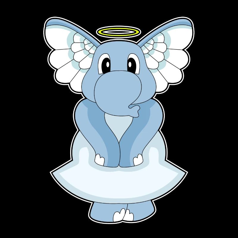 Éléphant Ange Ange Ailes