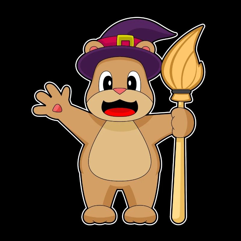 Bär Halloween Hexe