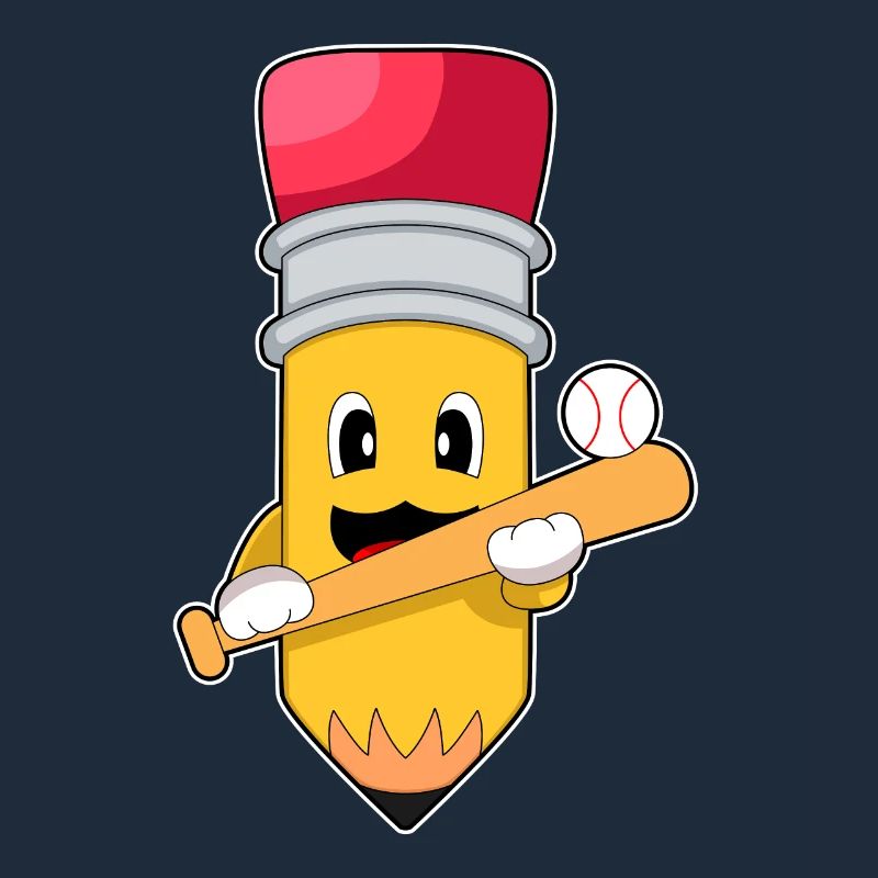 Crayon Baseball Batte de baseball