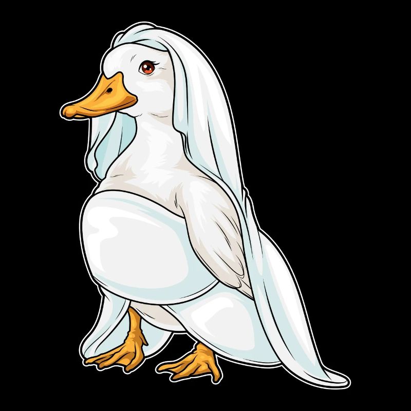 Duck Bridal Veil Wedding