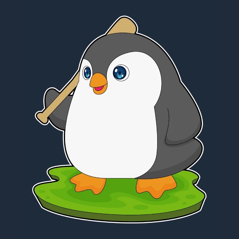 Pinguin Baseball Baseballschläger