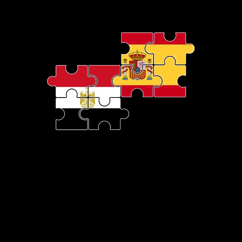 Ägypten Spanien Flagge Spanisch Ägypter