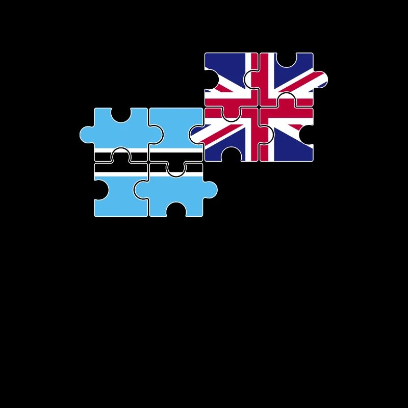 Botswana UK Flagge Britisch Botswanan