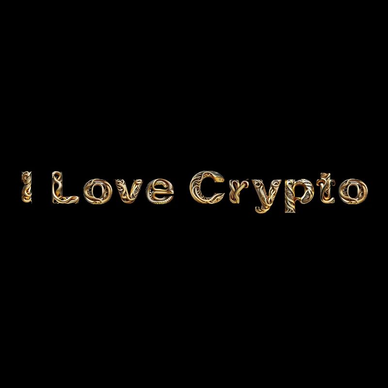 J’adore Crypto Gold Frontprint