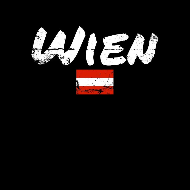 Vienna Austria Vintage Austrian Flag