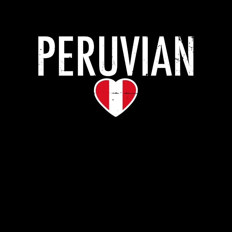 Pérou Pérou coeur Vintage drapeau péruvien