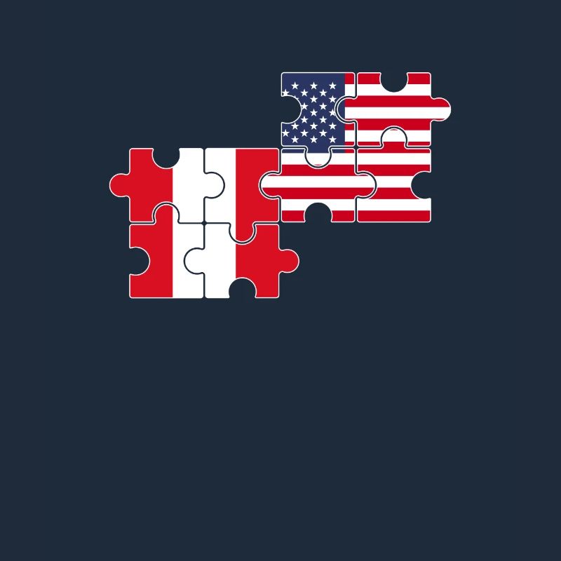 Peru USA Flag American Peruvian