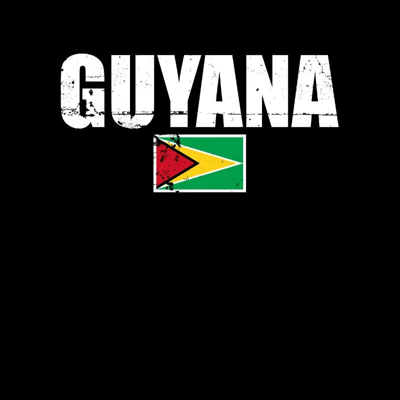 Guyane Vintage Guyanais drapeau guyanais