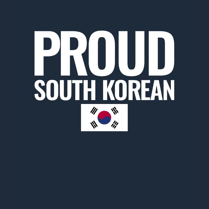 Fier drapeau sud-coréen de la Corée du Sud coréen