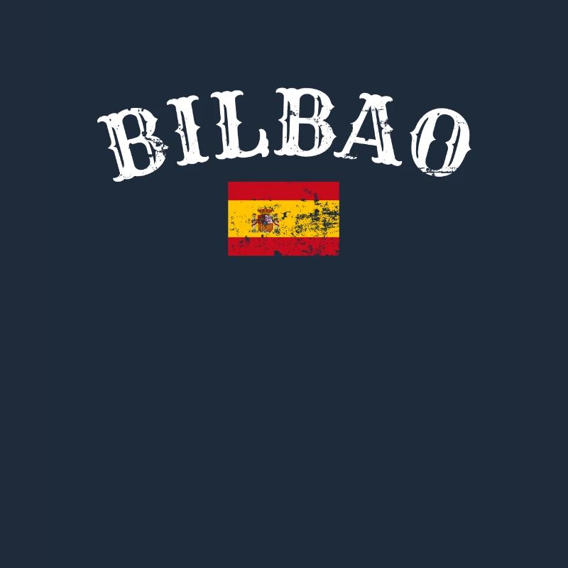 Bilbao Vintage Espagne Drapeau Espagnol Espagnol