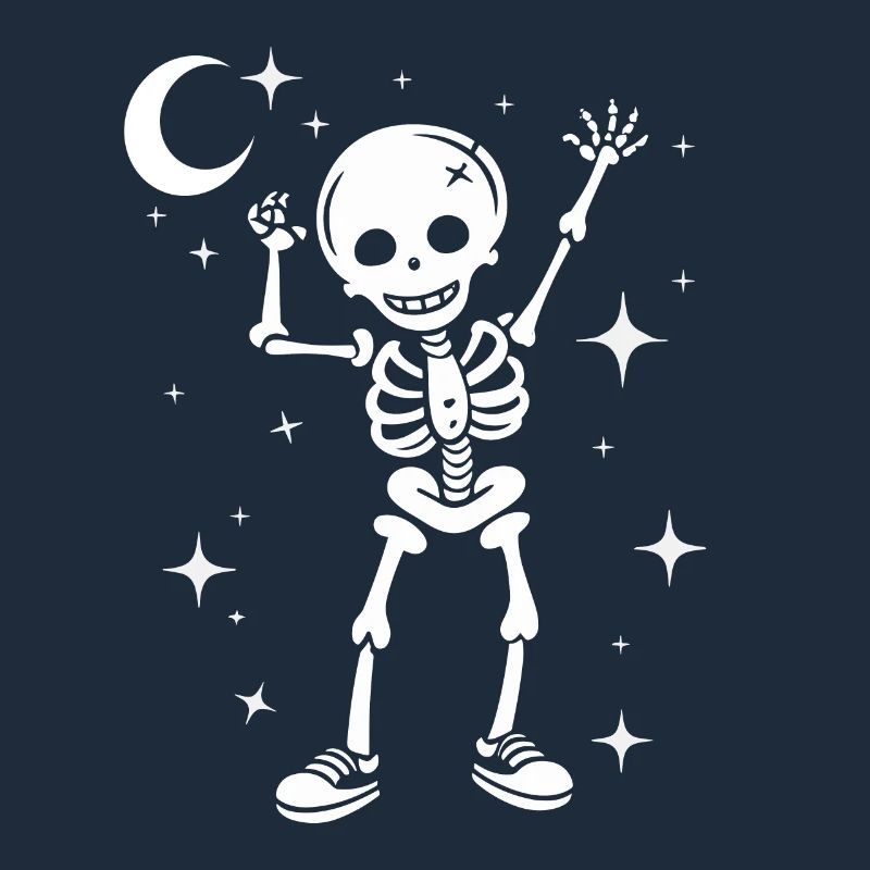 Funny Skeleton Skull Dancing Halloween