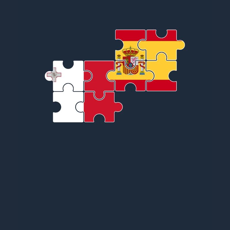 Malta Spanien Flagge Spanisch Maltesisch