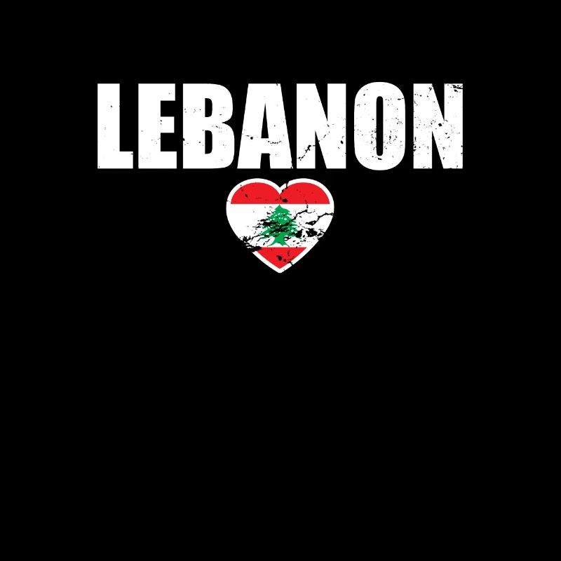 Liban Love Vintage Drapeau Libanais Libanais