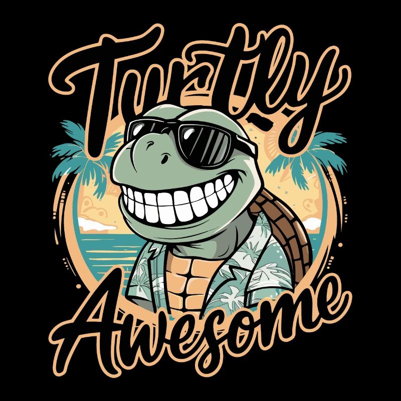 Funny Shield Greatest Saying Turtly Awesome