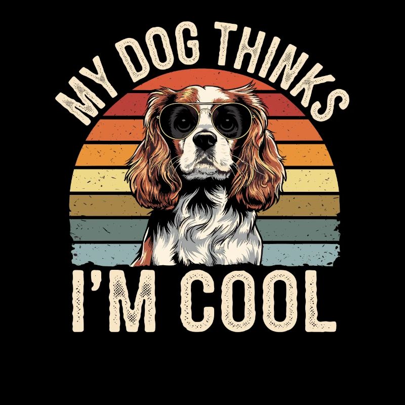 Cavalier Spaniel Mein Hund Denkt Das Ich Cool Bin